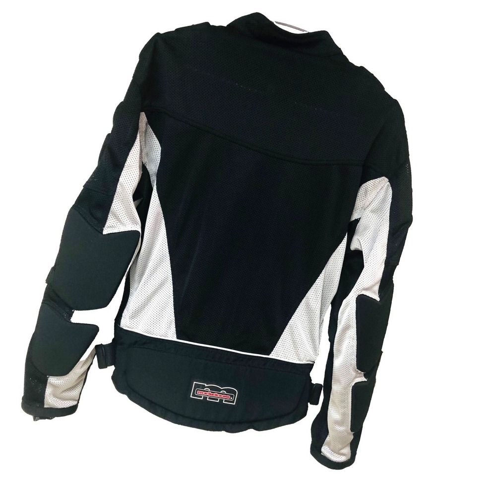 MOTOBOSS Motorcycle Jacket Biker Riding Racing Black Padded Moto No Liner Mens M